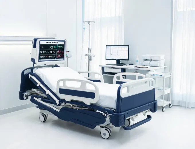 Connected hospital bed suite
